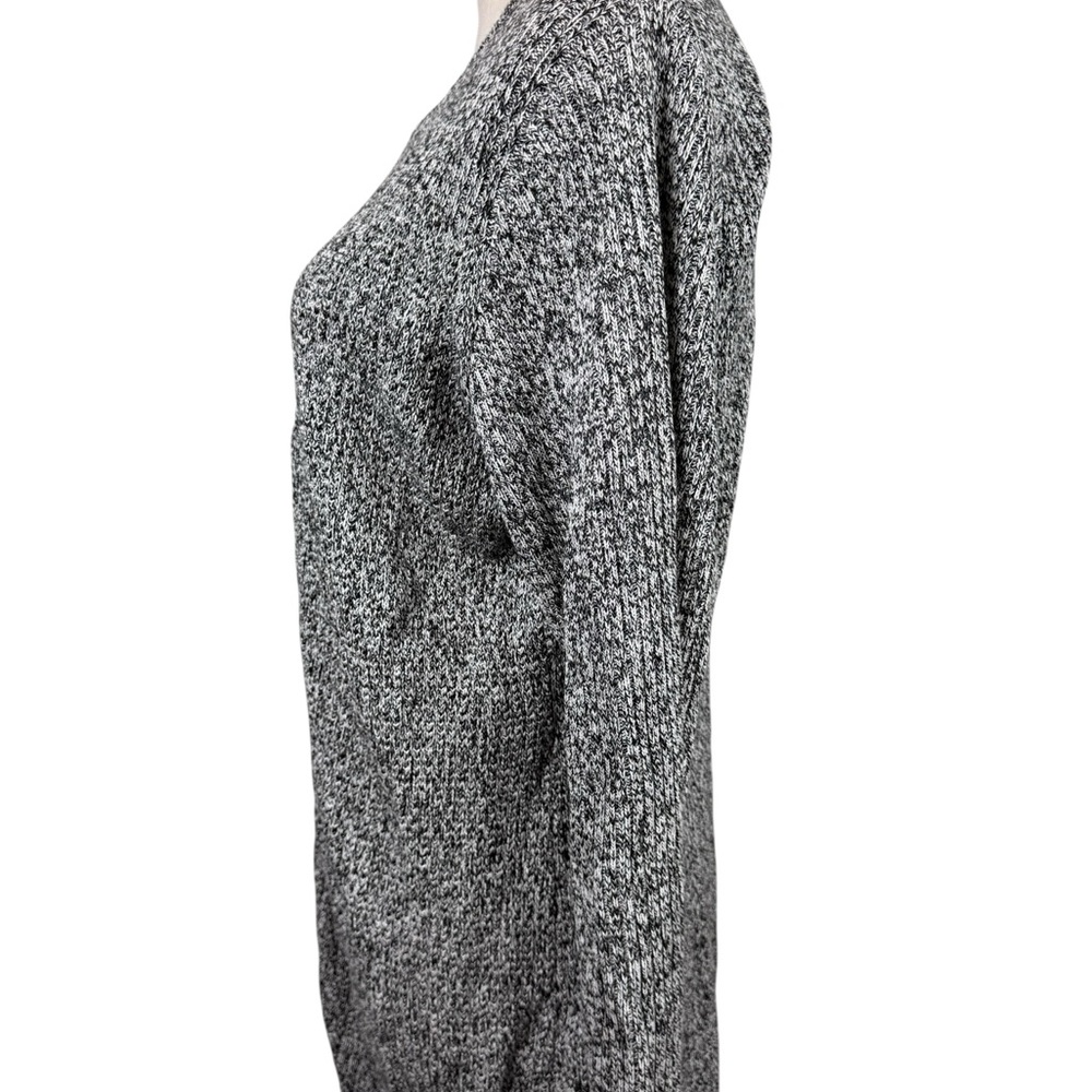 Calvin Klein gray textured zip front long sleeve sweater size large - Picture 5 of 11